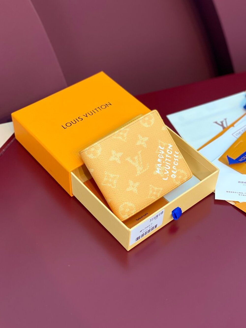 Louis Vuitton Multiple Wallet Monogram Heritage Yellow